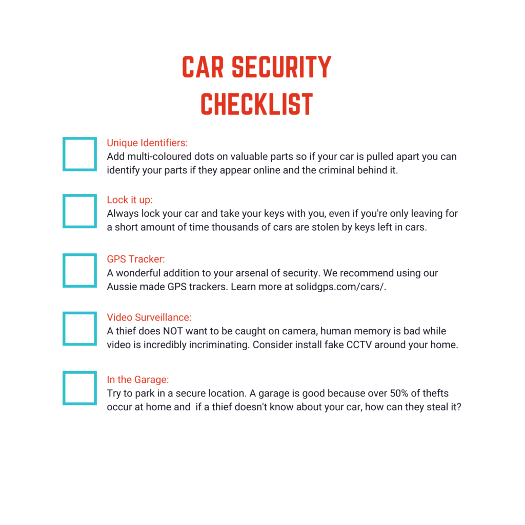 Car security checklist