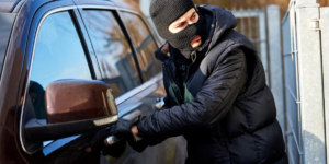 Car Thief Stealing a Vehicle