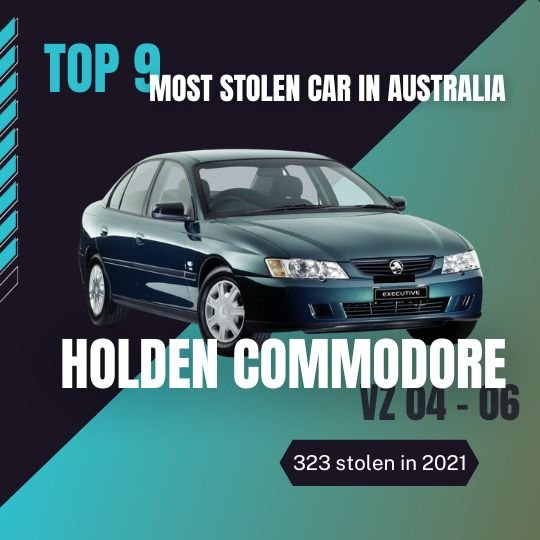 Top 9 Most Stolen Car in Australia 2022: Holden Commodore VZ 04 - 06