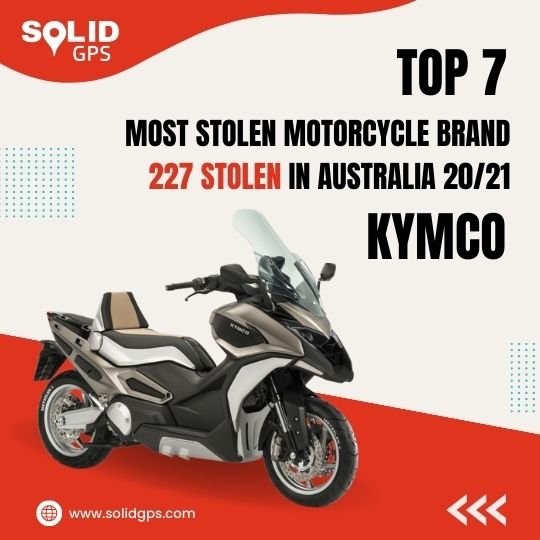 Top 7 Most Stolen Motorcycle Brand is Kymco