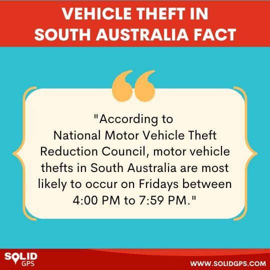 What day & time a vehicle theft occur in south australia