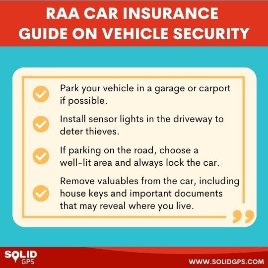 raa car insurance guide on vehicle security