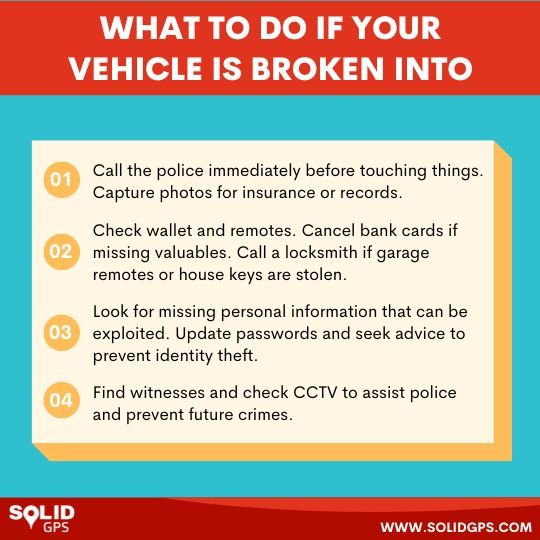 what to do if your vehicle is broken into