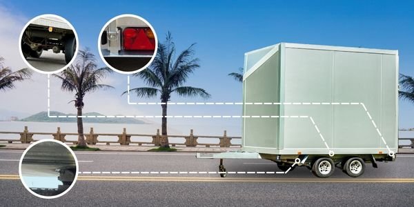 Where to hide gps trackers in a trailer