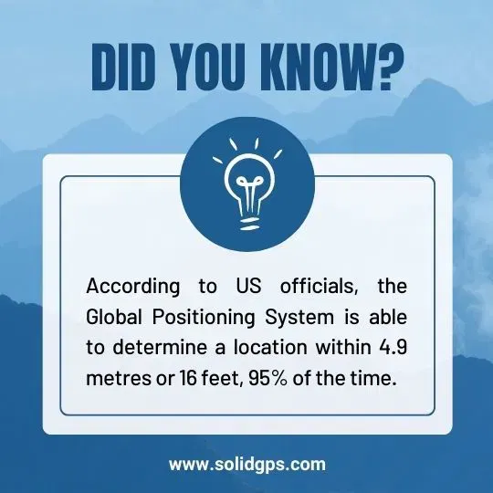Infographic showing how accurate GPS technology is