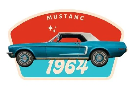 1964 Ford Mustang Photo of a 1964 Ford Mustang classic ca