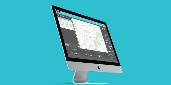 Solid GPS Dashboard on a computer Live tracking dashboard on desktop