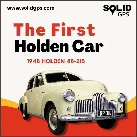 The First Holden Car – 1948 Holden 48-215 Historic photo of the first Holden car, the 1948 Holden 48-215