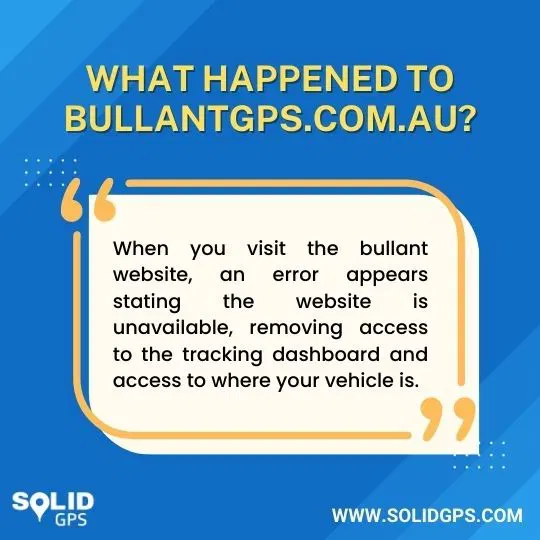What Happened to Bullantgps.com.au? Infographic explaining what happened to Bullantgps.com.au