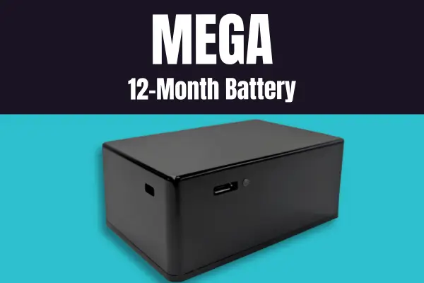 MEGA Size Solid GPS Tracker - 12-Month Battery
